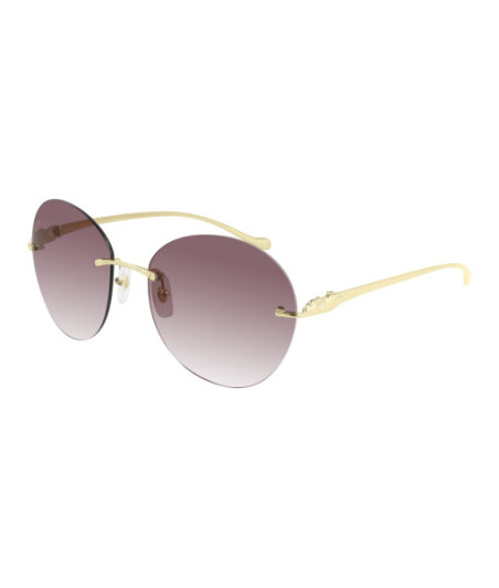 Lunettes de Soleil Cartier CT0038RS 001 Or