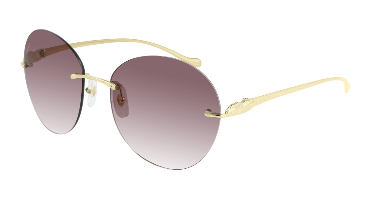 Lunettes de Soleil Cartier CT0038RS 001 Or