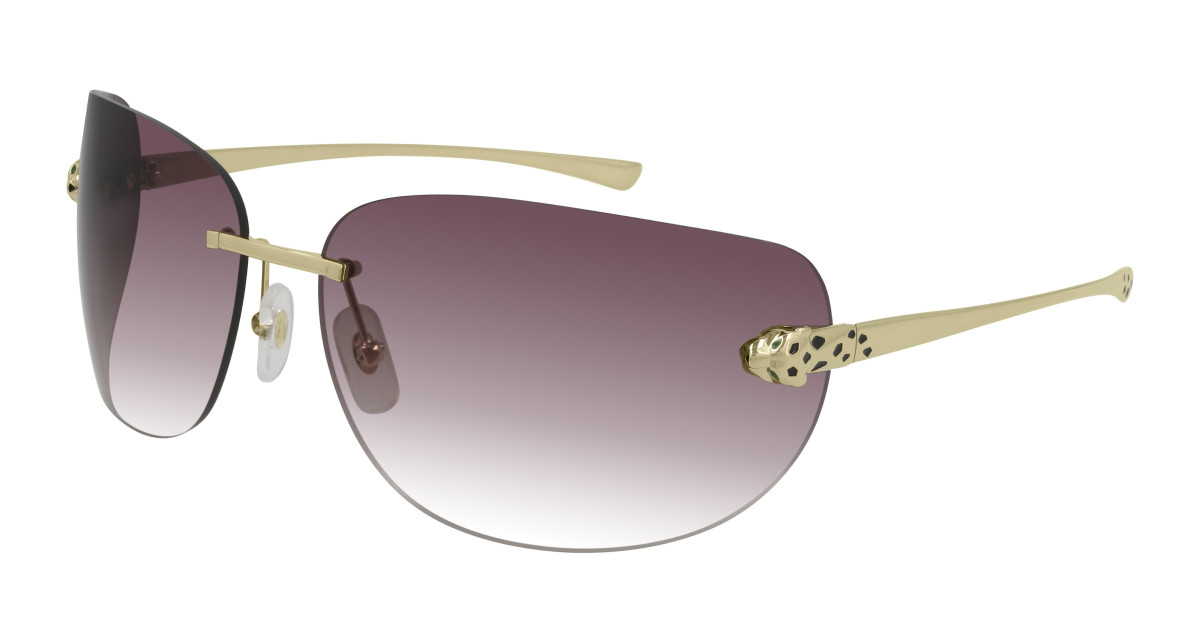 Lunettes de Soleil Cartier CT0266S 003 Or