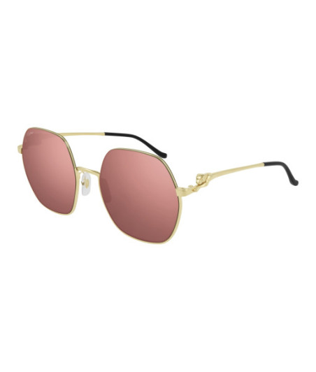 Lunettes de Soleil Cartier CT0267S 003 Or