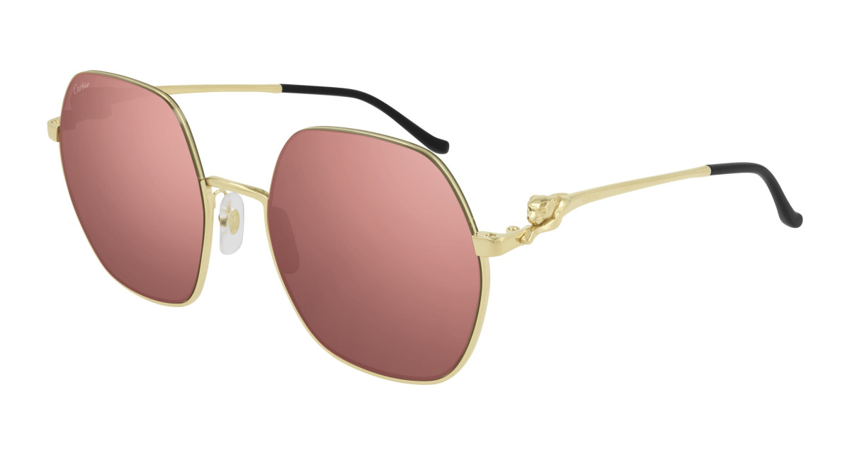 Lunettes de Soleil Cartier CT0267S 003 Or