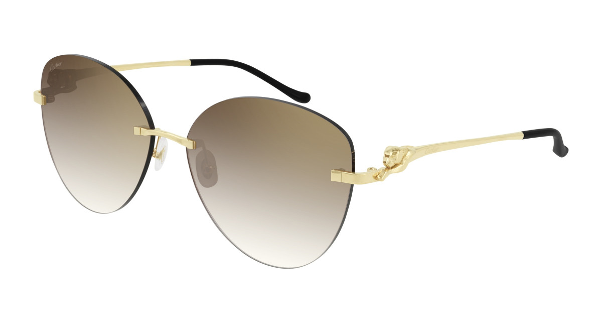 Lunettes de Soleil Cartier CT0269S 002 Or