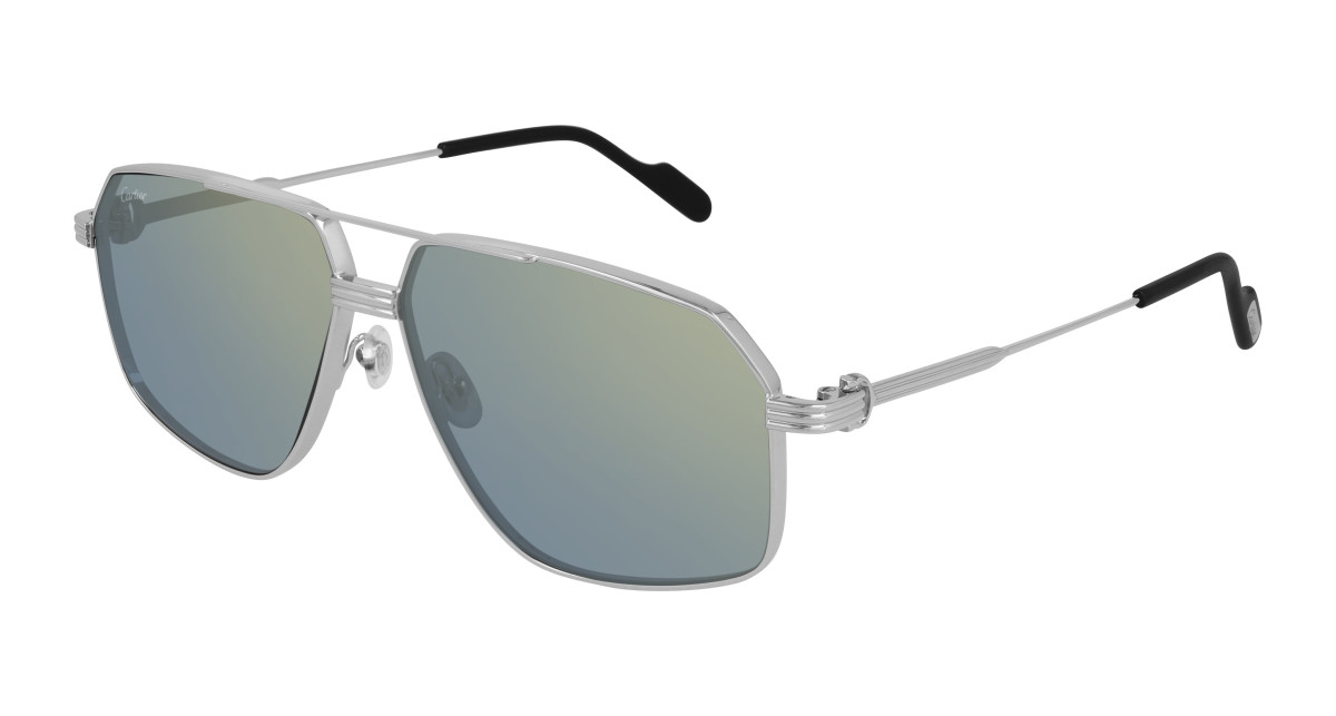 Lunettes de Soleil Cartier CT0270S 003 Argent