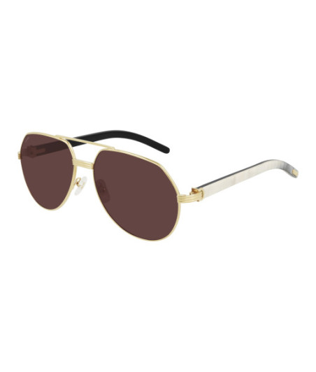 Lunettes de Soleil Cartier CT0272S 003 Or