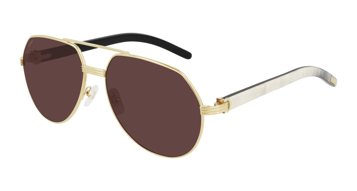 Lunettes de Soleil Cartier CT0272S 003 Or