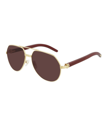 Lunettes de Soleil Cartier CT0272S 004 Or