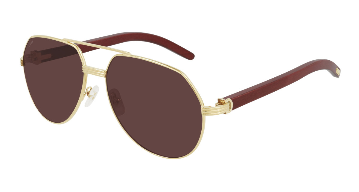 Lunettes de Soleil Cartier CT0272S 004 Or