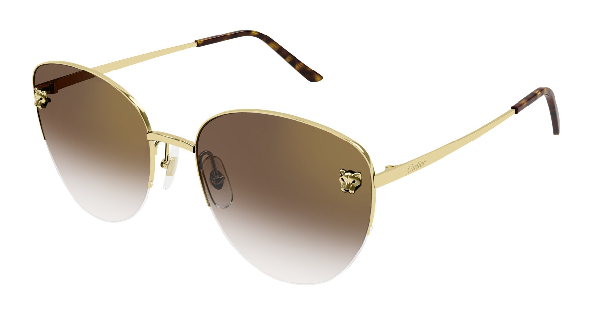 Lunettes de Soleil Cartier CT0301S 002 Or