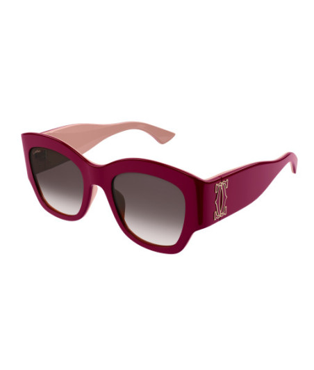 Lunettes de Soleil Cartier CT0304S 006 Bourgogne