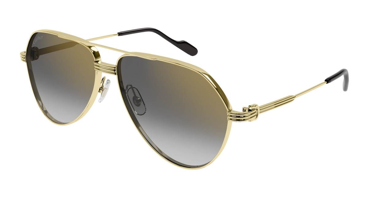 Lunettes de Soleil Cartier CT0303S 001 Or