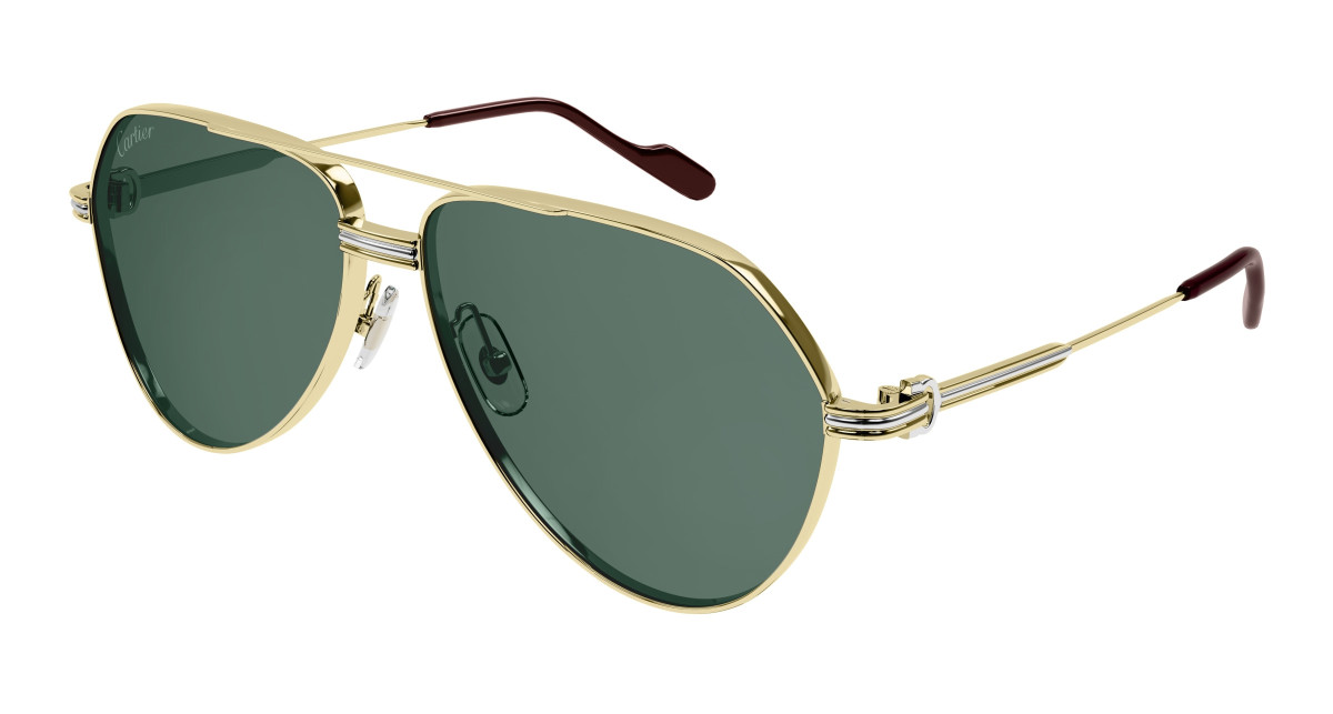 Lunettes de Soleil Cartier CT0303S 004 Or