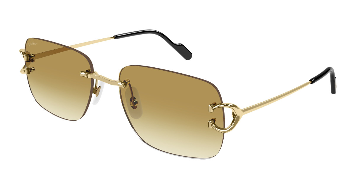 Lunettes de Soleil Cartier CT0330S 003 Or