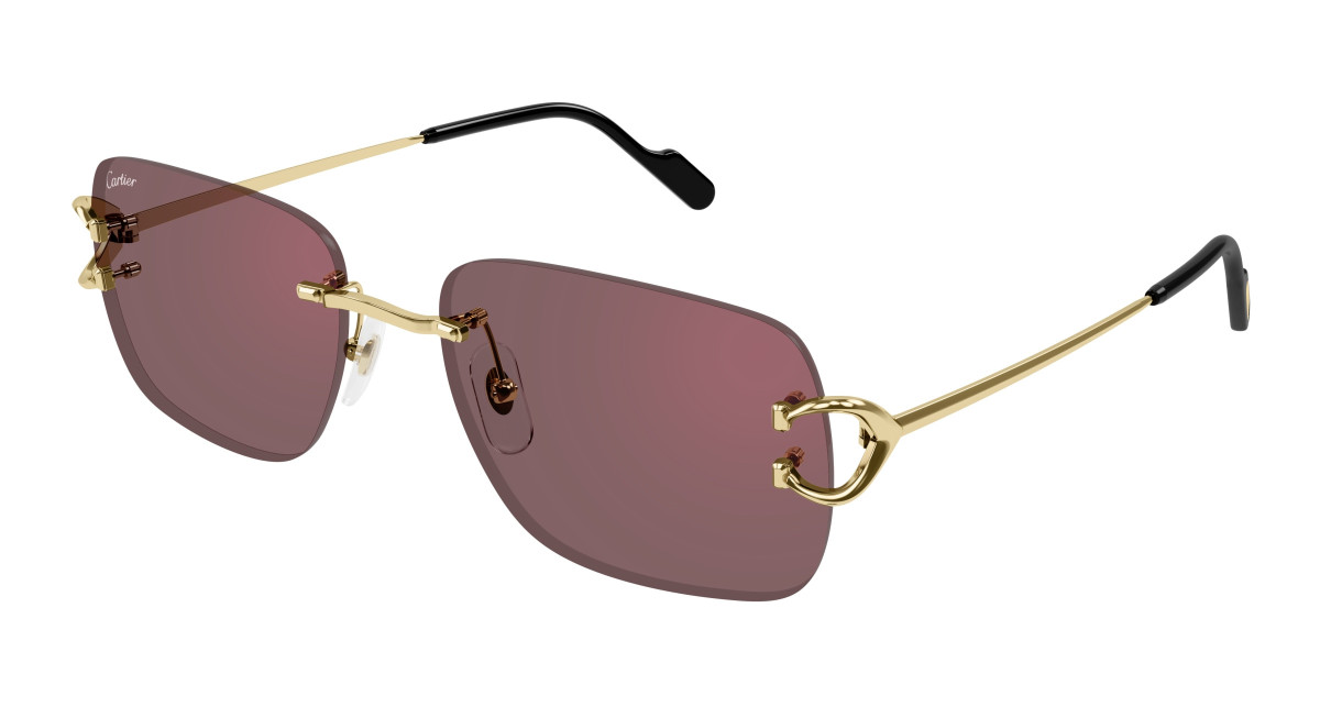 Lunettes de Soleil Cartier CT0330S 012 Or