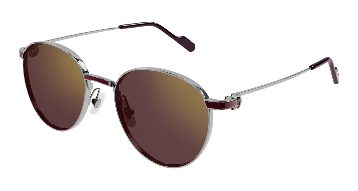 Lunettes de Soleil Cartier CT0335S 003 Ruthenium