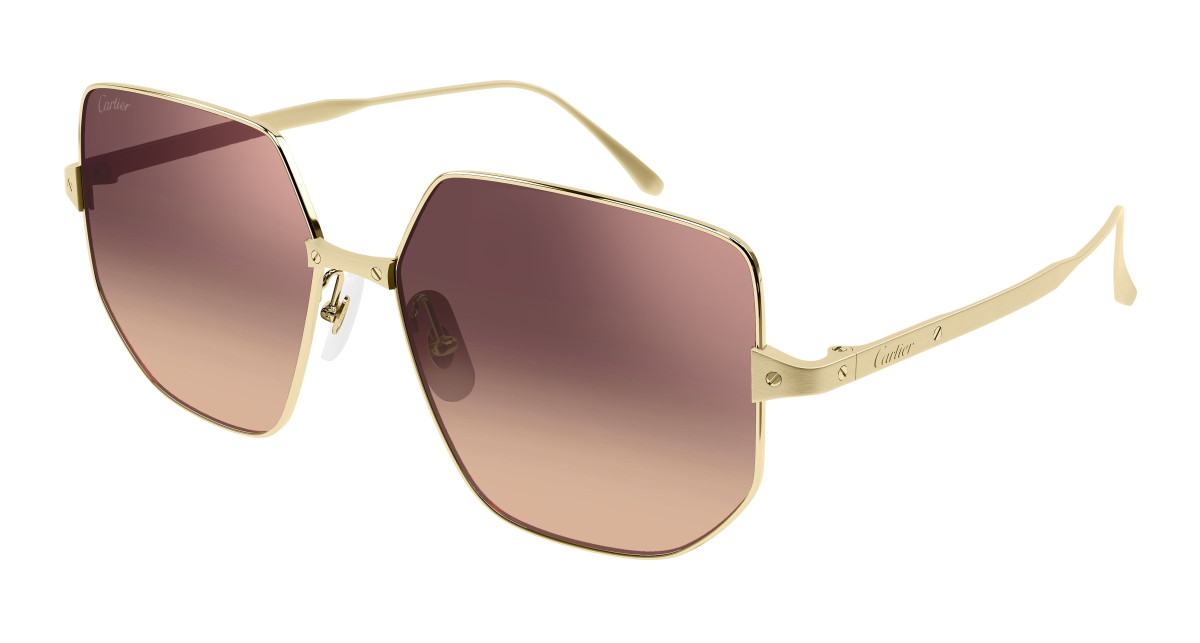 Lunettes de Soleil Cartier CT0327S 003 Or