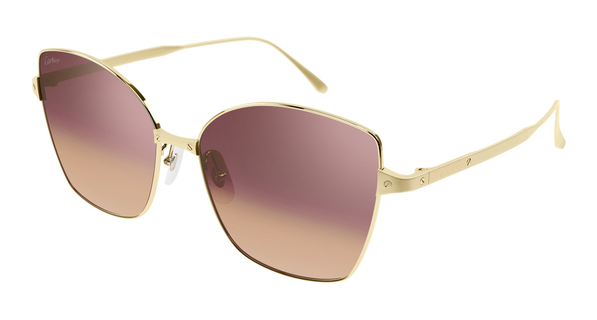 Lunettes de Soleil Cartier CT0328S 003 Or