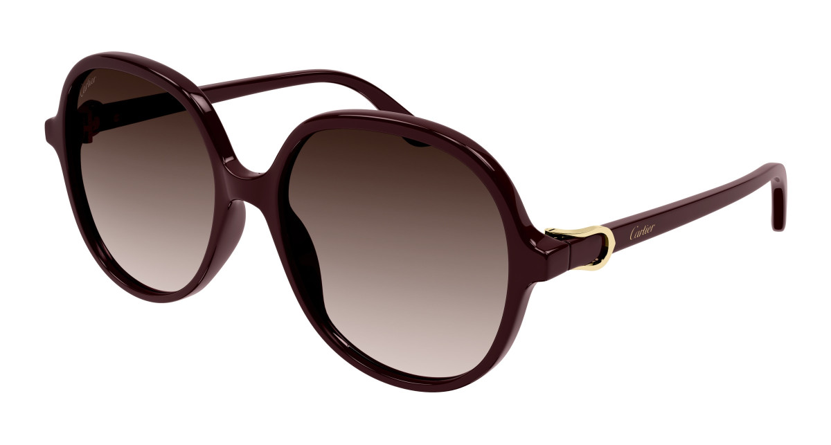 Lunettes de Soleil Cartier CT0350S 003 Bourgogne