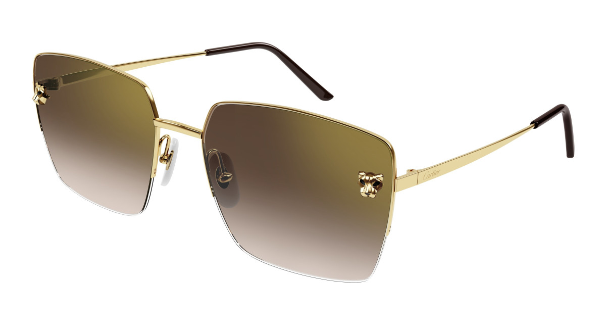 Lunettes de Soleil Cartier CT0333S 002 Or