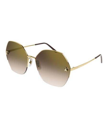 Lunettes de Soleil Cartier CT0332S 002 Or