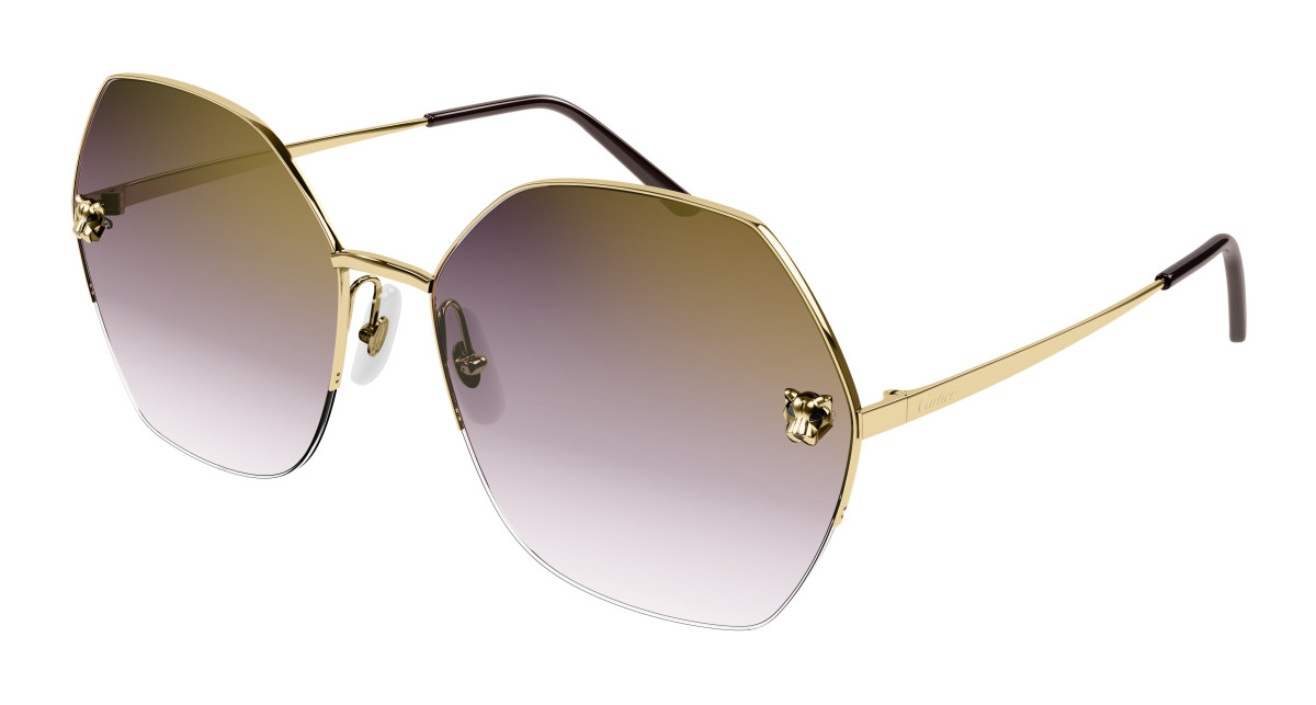 Lunettes de Soleil Cartier CT0332S 004 Or