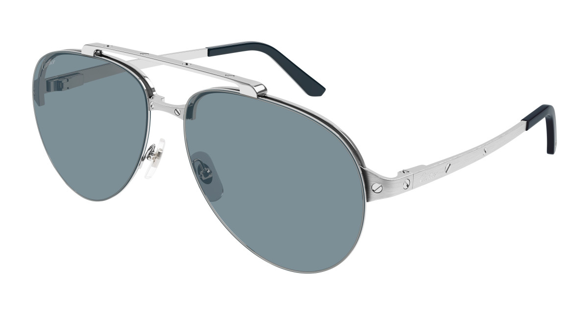 Lunettes de Soleil Cartier CT0354S 003 Argent