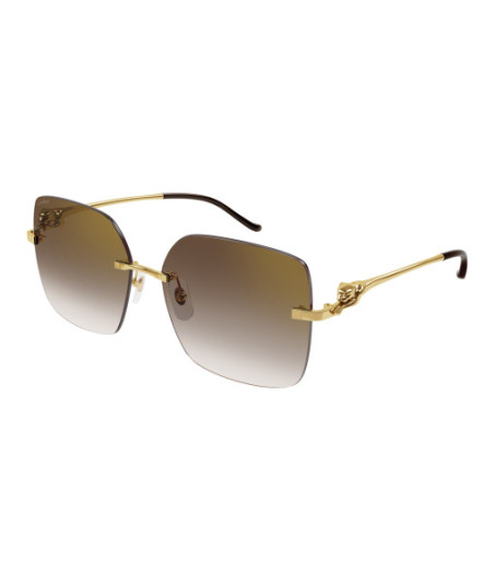 Lunettes de Soleil Cartier CT0359S 002 Or