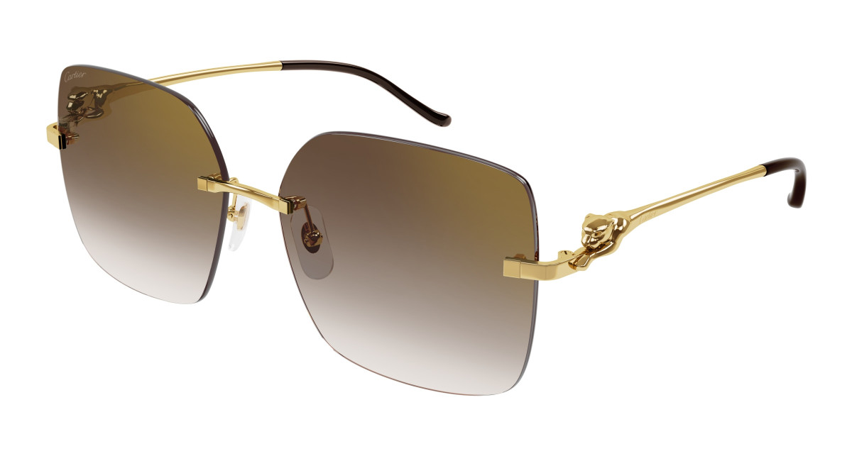 Lunettes de Soleil Cartier CT0359S 002 Or