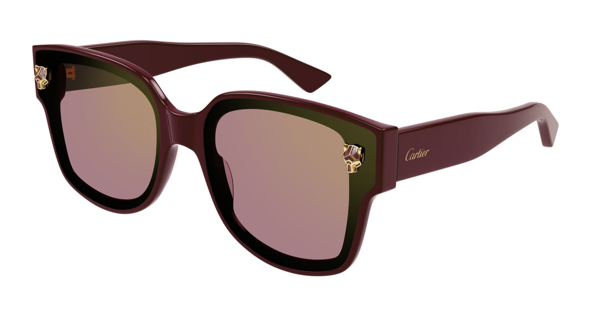 Lunettes de Soleil Cartier CT0357S 004 Bourgogne