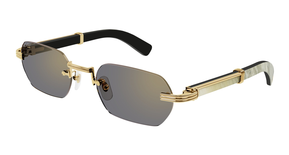 Lunettes de Soleil Cartier CT0362S 003 Or