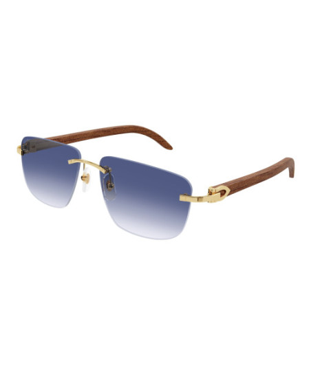 Lunettes de Soleil Cartier CT0040RS 001 Or