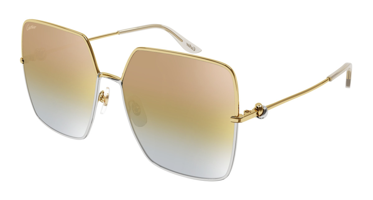 Lunettes de Soleil Cartier CT0361S 003 Or