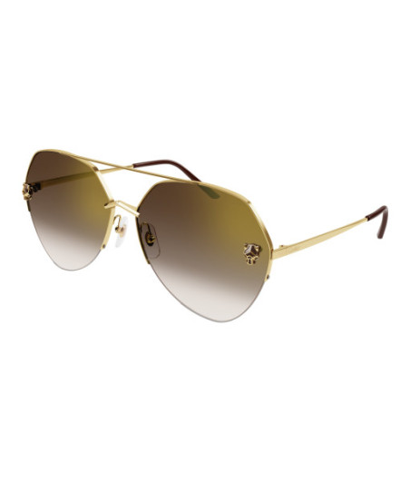 Lunettes de Soleil Cartier CT0355S 002 Or