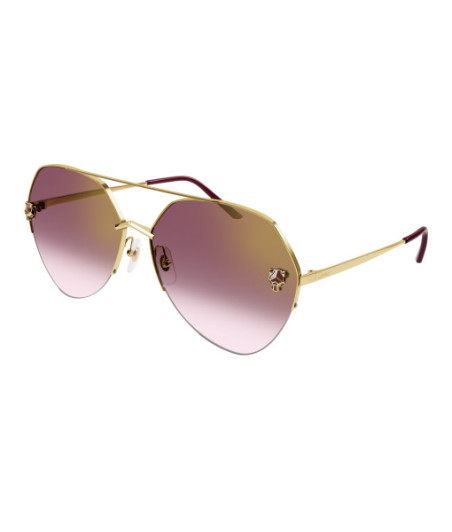 Lunettes de Soleil Cartier CT0355S 003 Or