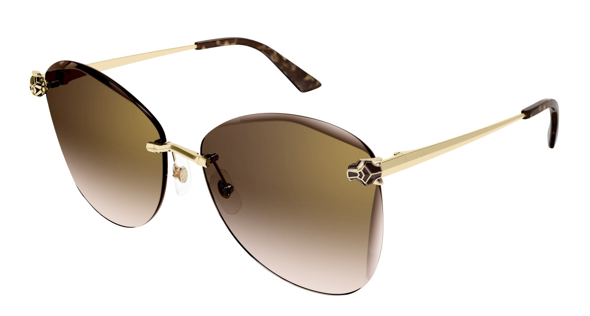 Lunettes de Soleil Cartier CT0398S 002 Or