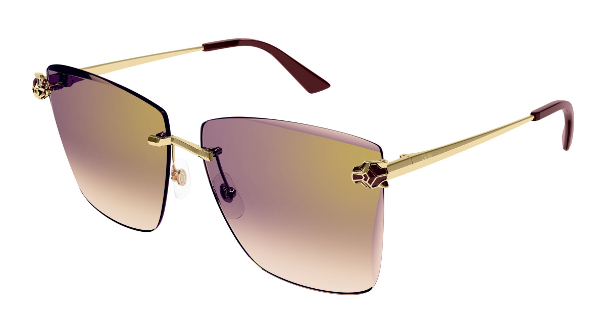 Lunettes de Soleil Cartier CT0397S 003 Or