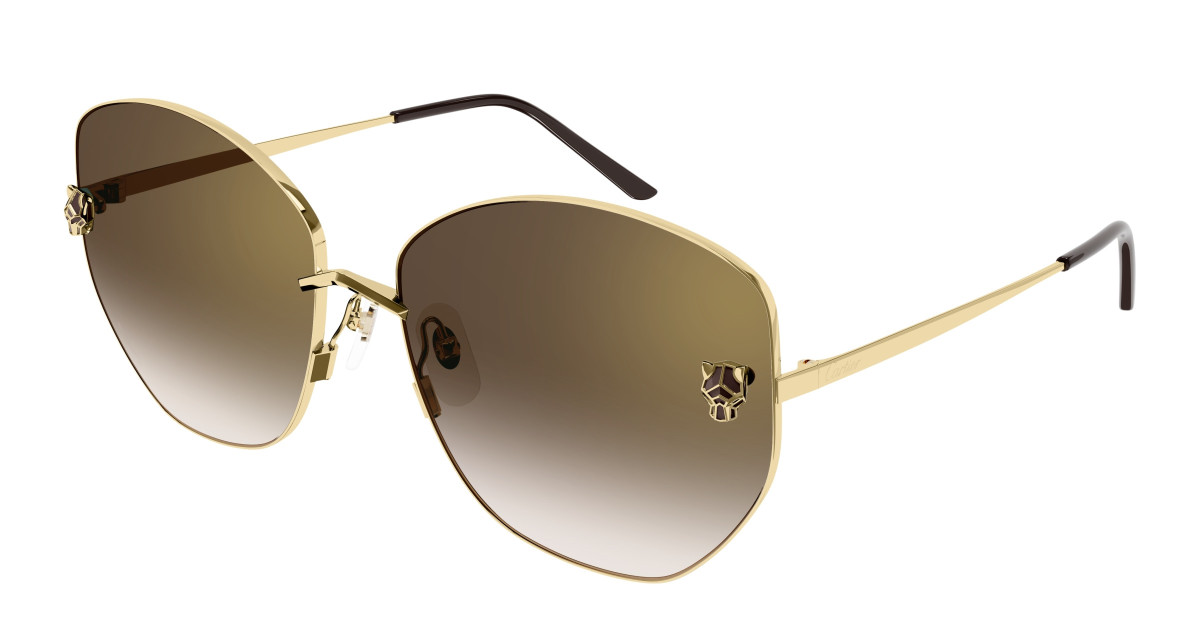 Lunettes de Soleil Cartier CT0400S 002 Or