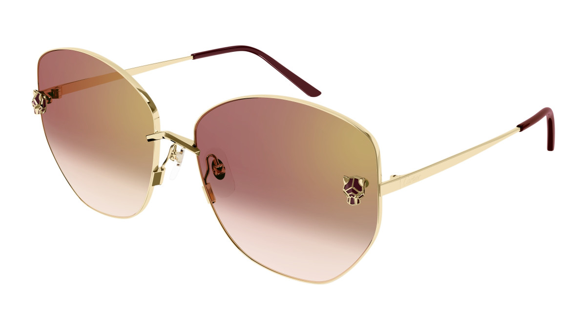 Lunettes de Soleil Cartier CT0400S 003 Or