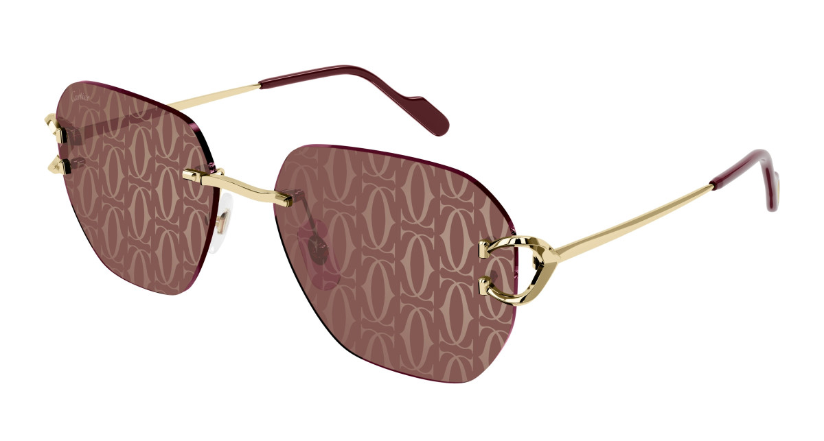 Lunettes de Soleil Cartier CT0394S 003 Or