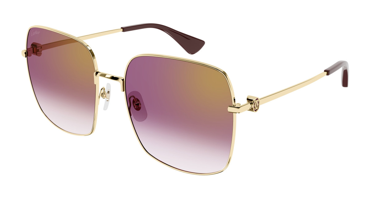 Lunettes de Soleil Cartier CT0401S 003 Or