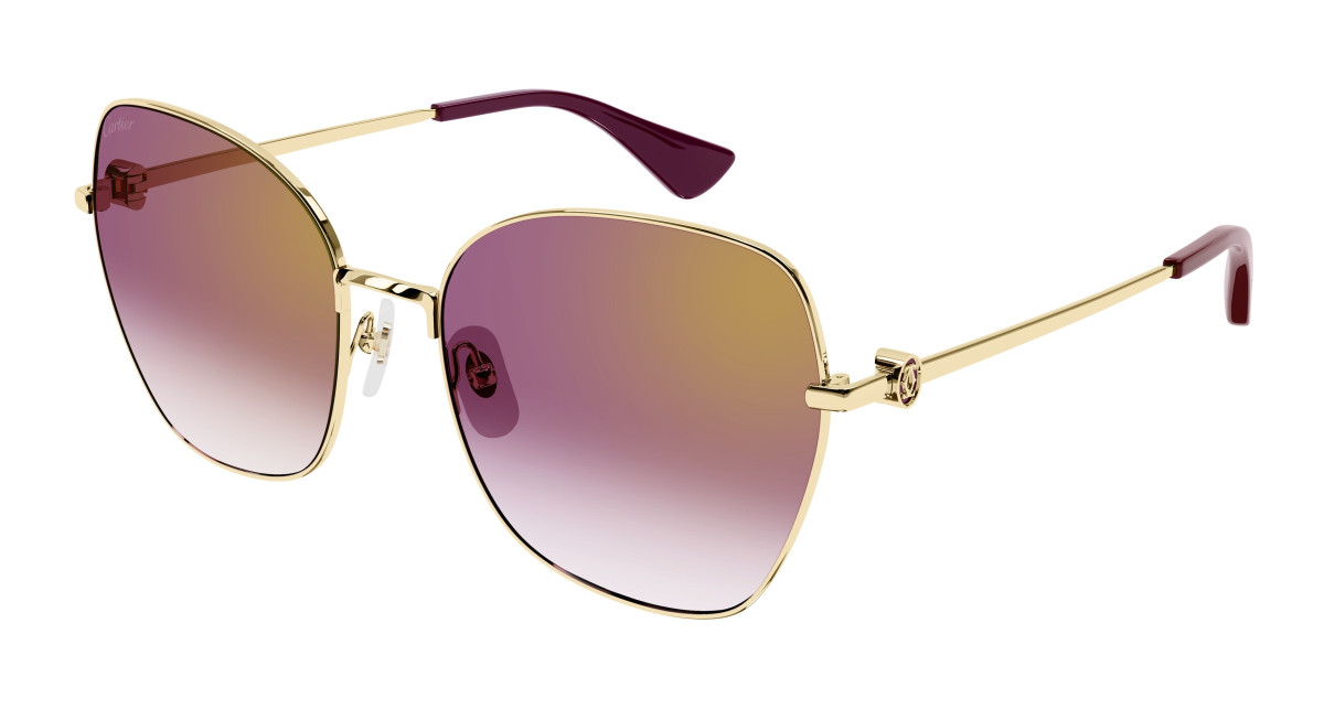 Lunettes de Soleil Cartier CT0402S 003 Or