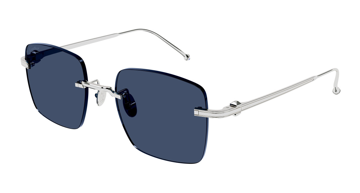 Lunettes de Soleil Cartier CT0403S 001 Argent