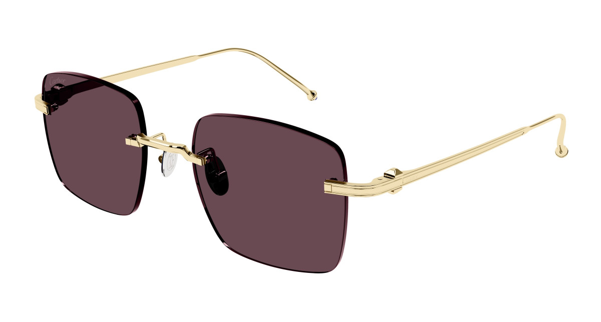 Lunettes de Soleil Cartier CT0403S 003 Or