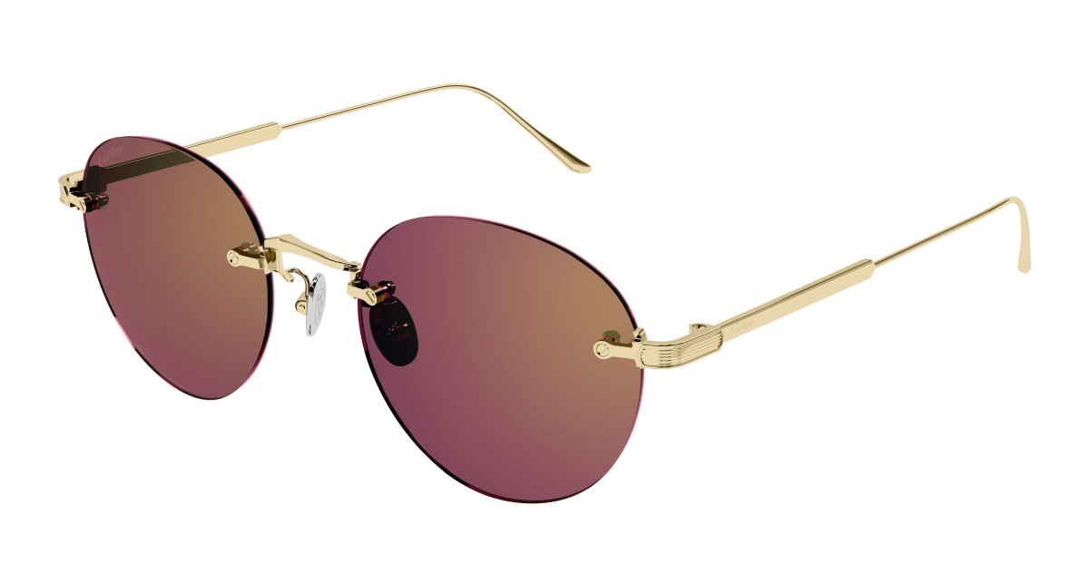 Lunettes de Soleil Cartier CT0393S 003 Or