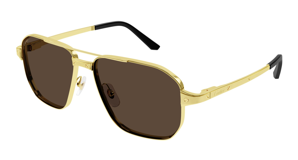 Lunettes de Soleil Cartier CT0424S 003 Or