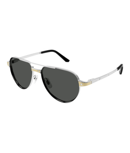 Lunettes de Soleil Cartier CT0425S 001 Argent