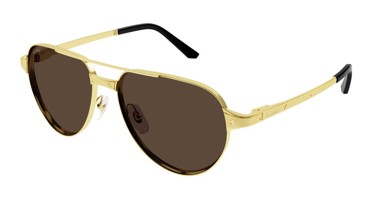 Lunettes de Soleil Cartier CT0425S 003 Or