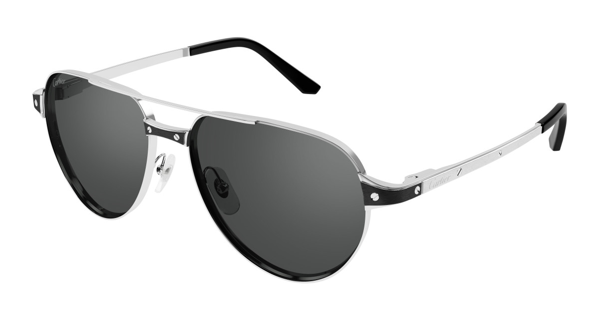 Lunettes de Soleil Cartier CT0425S 004 Argent