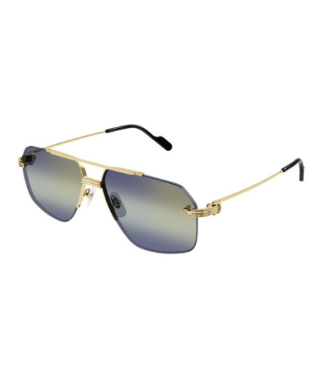 Lunettes de Soleil Cartier CT0426S 003 Or