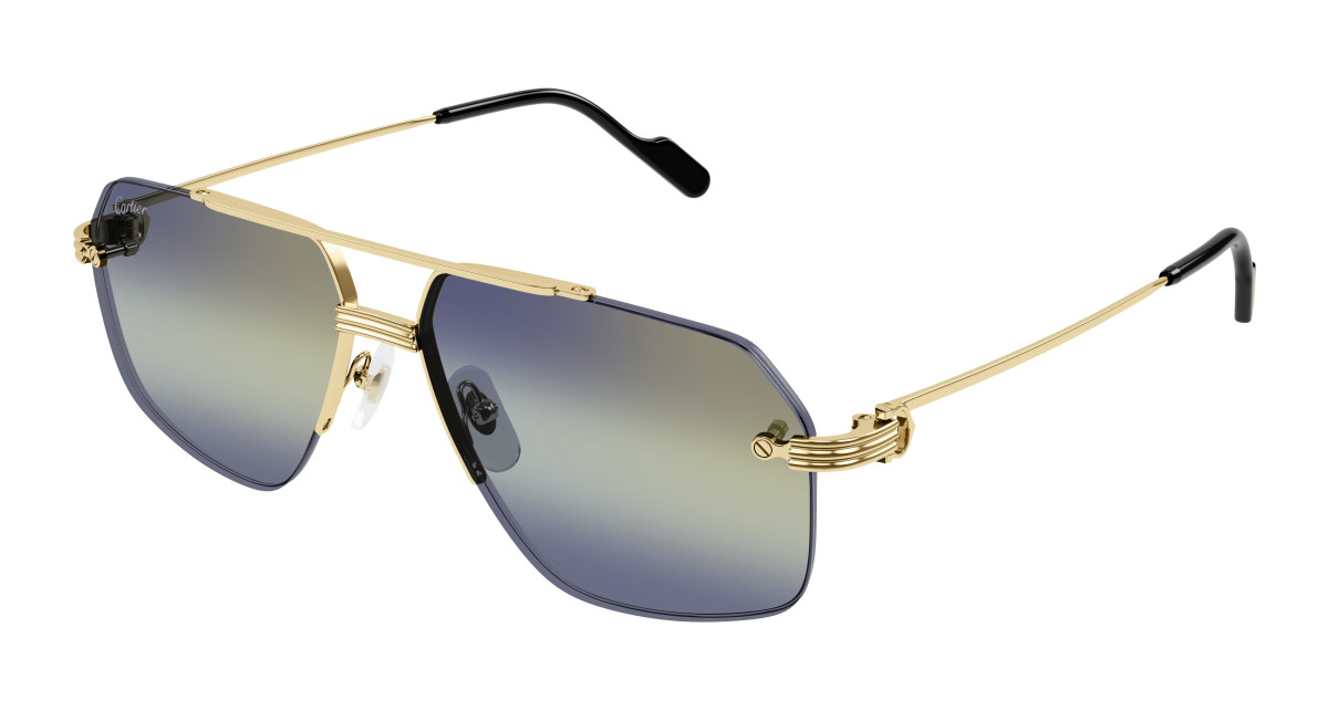 Lunettes de Soleil Cartier CT0426S 003 Or