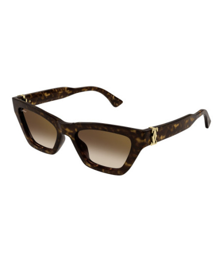 Lunettes de Soleil Cartier CT0437S 002 Havane